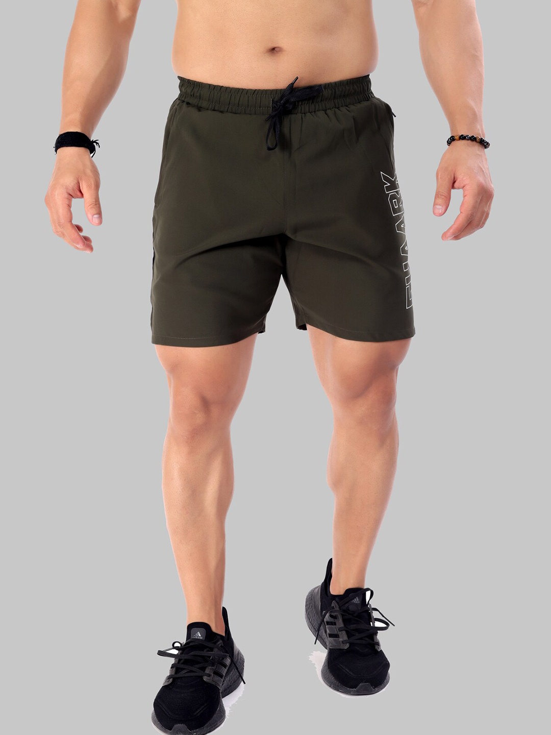

FUAARK Men Mid-Rise Regular Fit Rapid Dry Training or Gym Sports Shorts, Olive