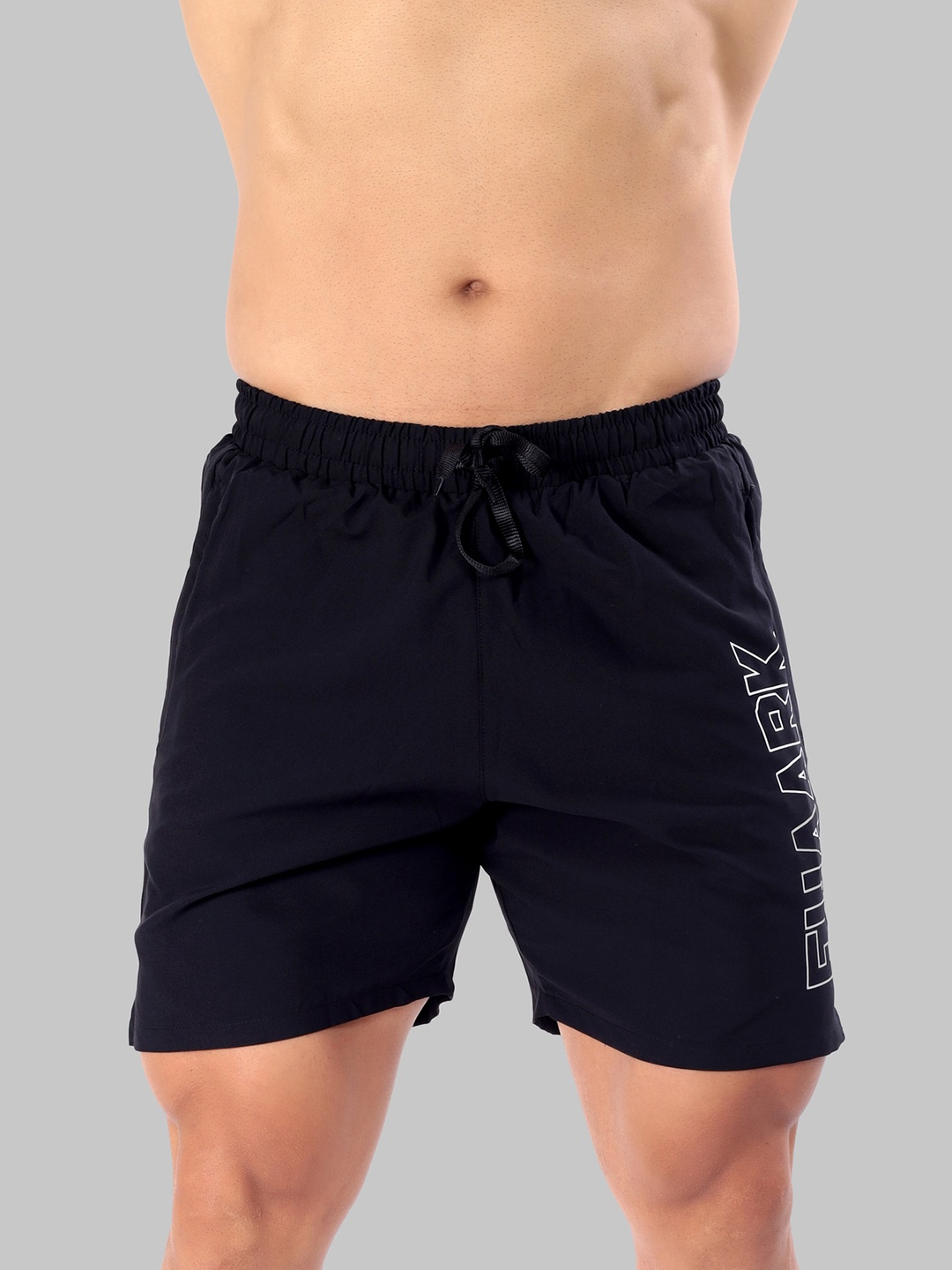 

FUAARK Men Mid-Rise Regular Fit Rapid Dry Training or Gym Sports Shorts, Black