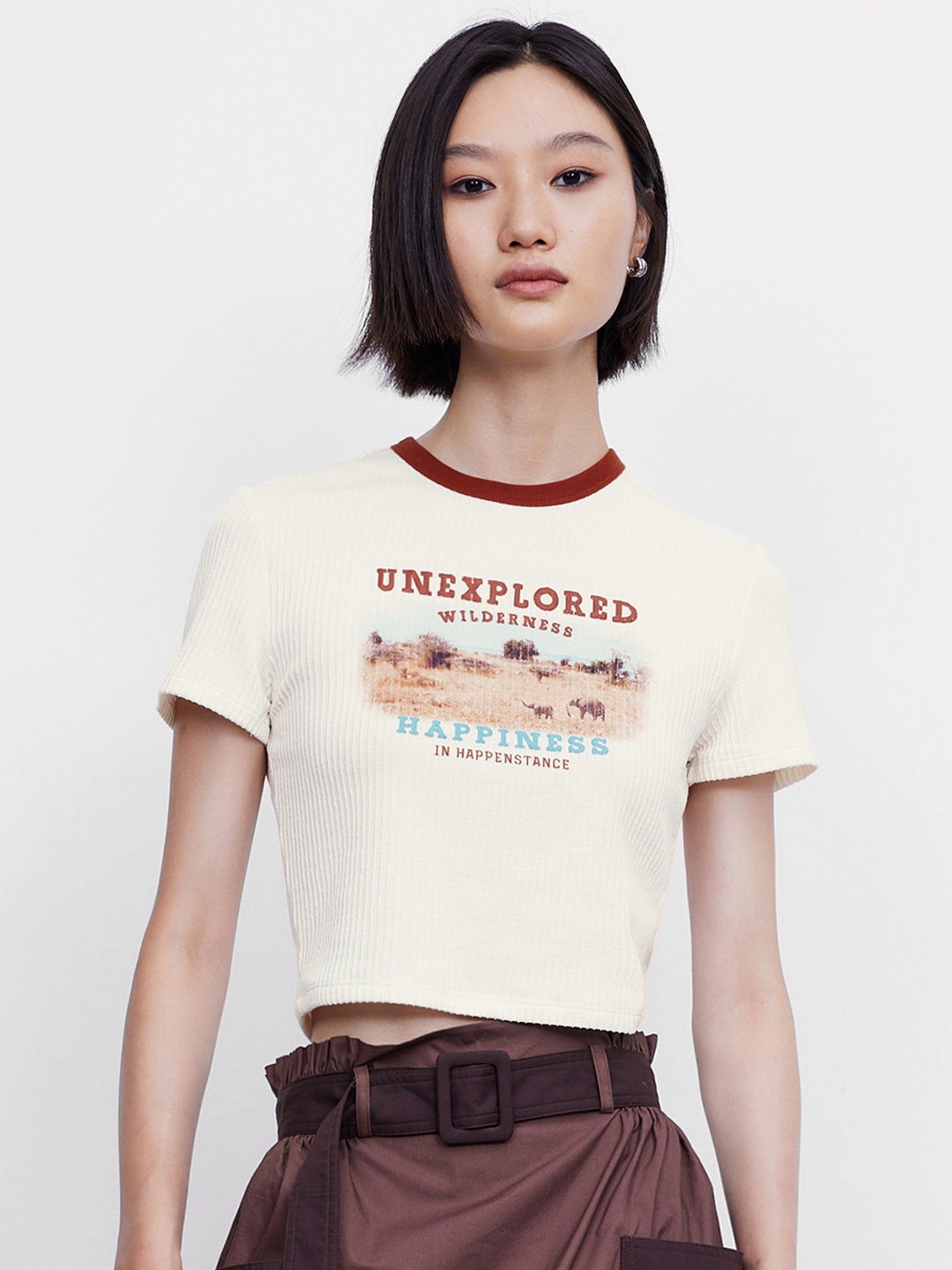 

Urban Revivo Graphic Printed T-shirt, White
