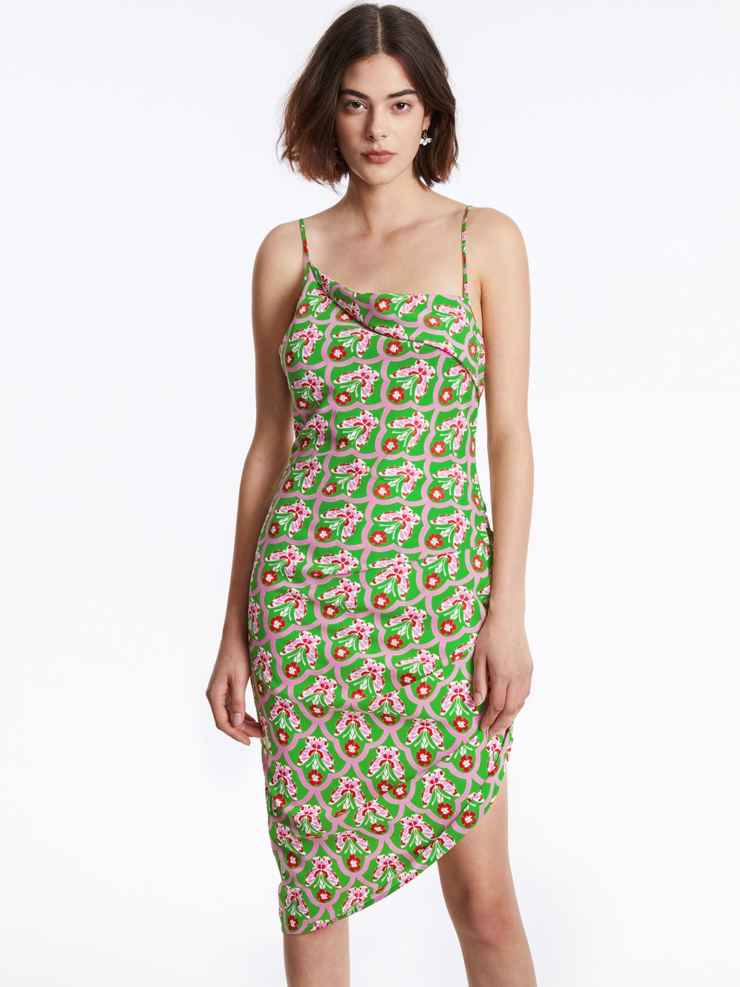 

Urban Revivo Floral Print Sheath Dress, Green