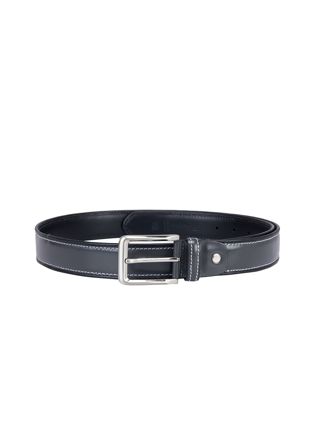 

Da Milano Men Textured Leather Reversible Belt, Grey