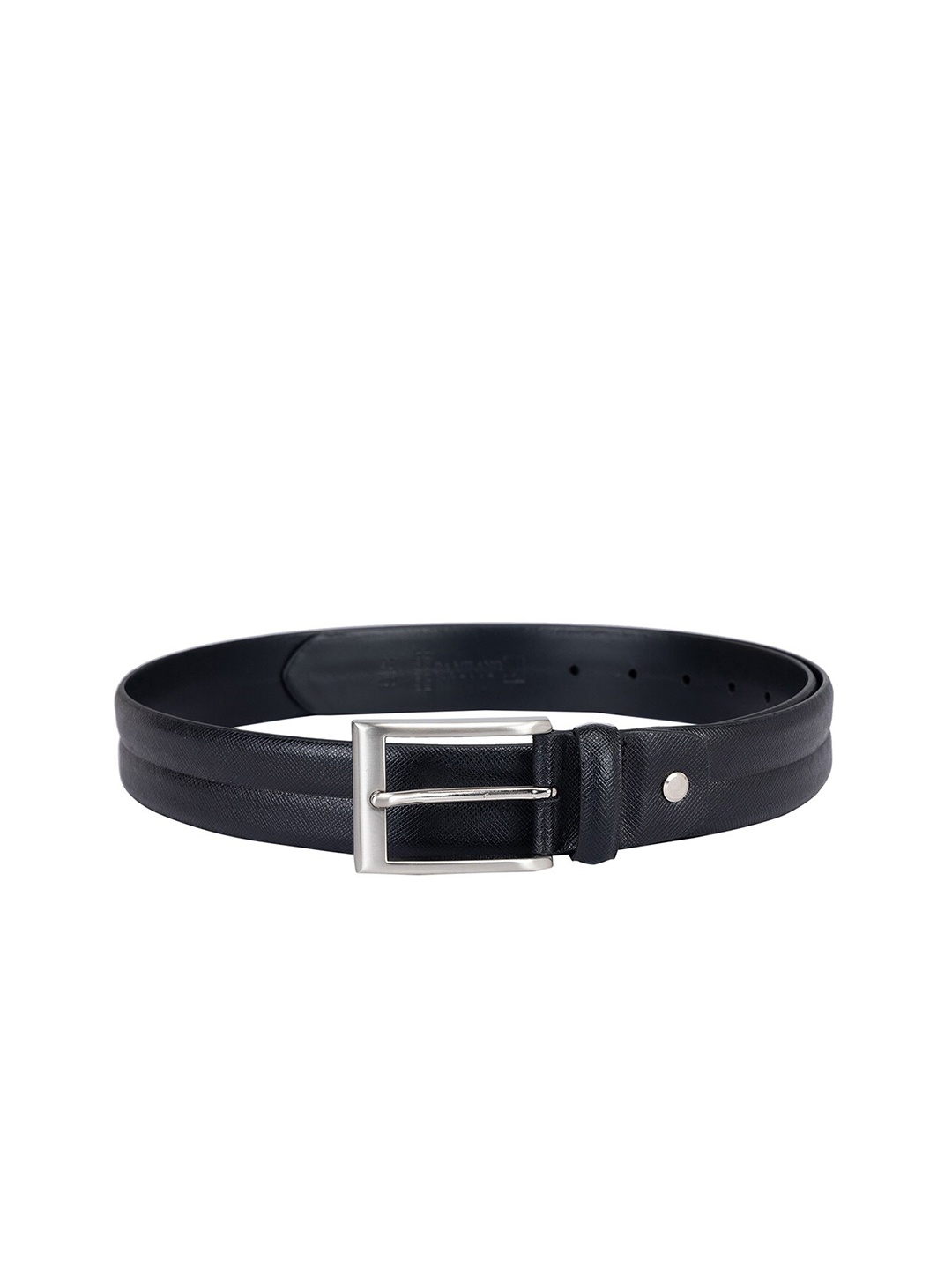 

Da Milano Men Textured Leather Reversible Formal Belt, Black