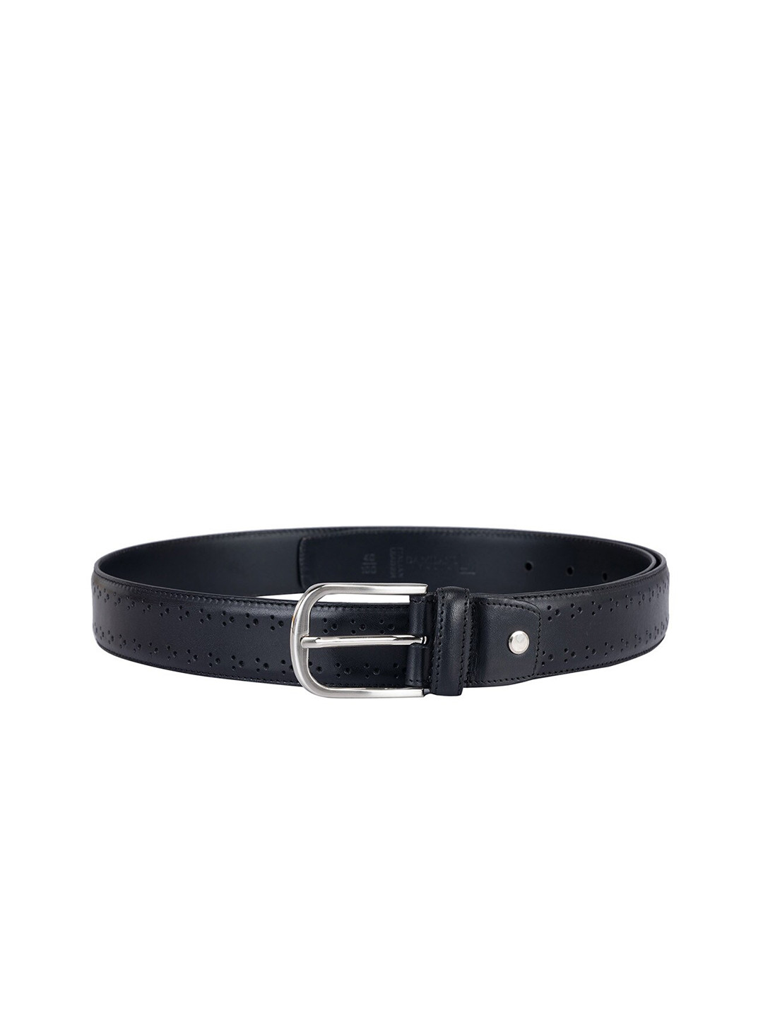 

Da Milano Men Textured Leather Reversible Belt, Black