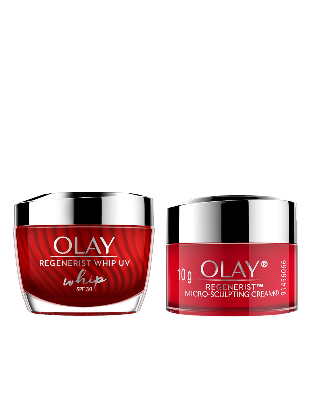 

Olay Set of Regenerist UV SPF 30 Whip Cream & Regenerist Micro-Sculpting Hydrating Cream, Red