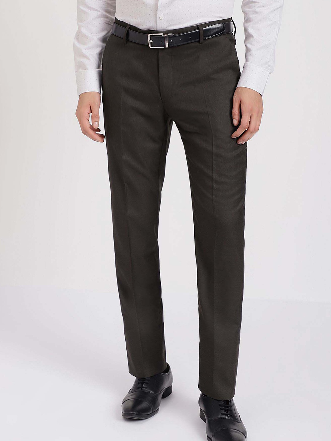 

Arrow Men Mid Rise Formal Trousers, Brown