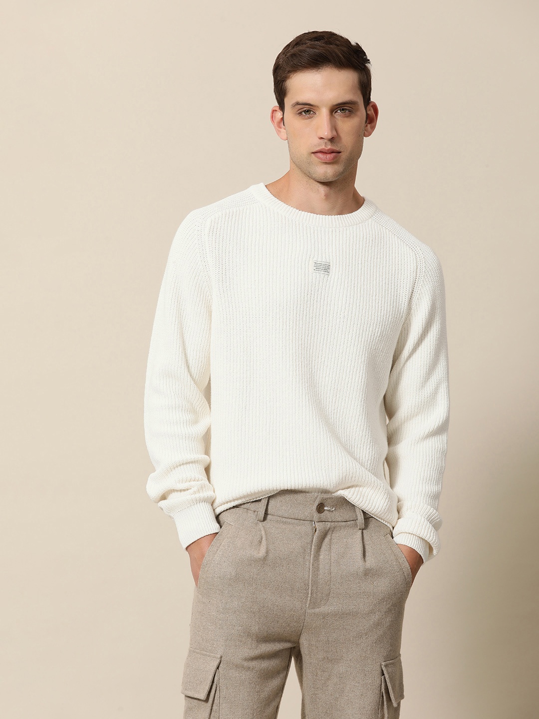 

Mr Bowerbird Solid Pullover Sweater, White