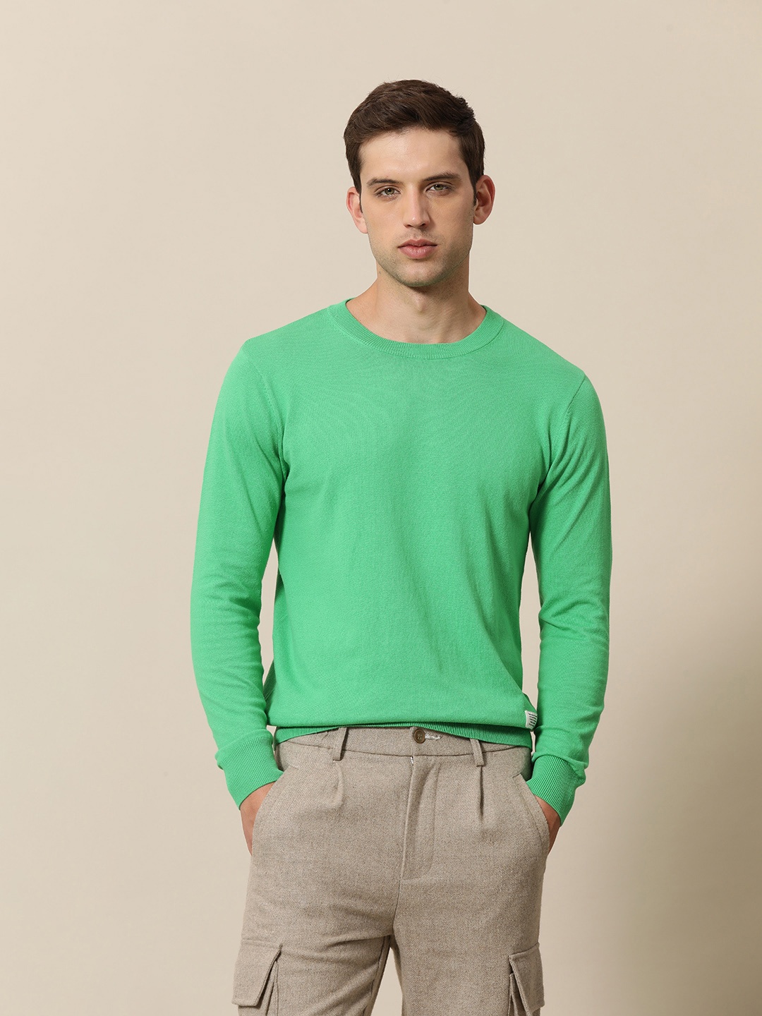 

Mr Bowerbird Solid Pullover Sweater, Green