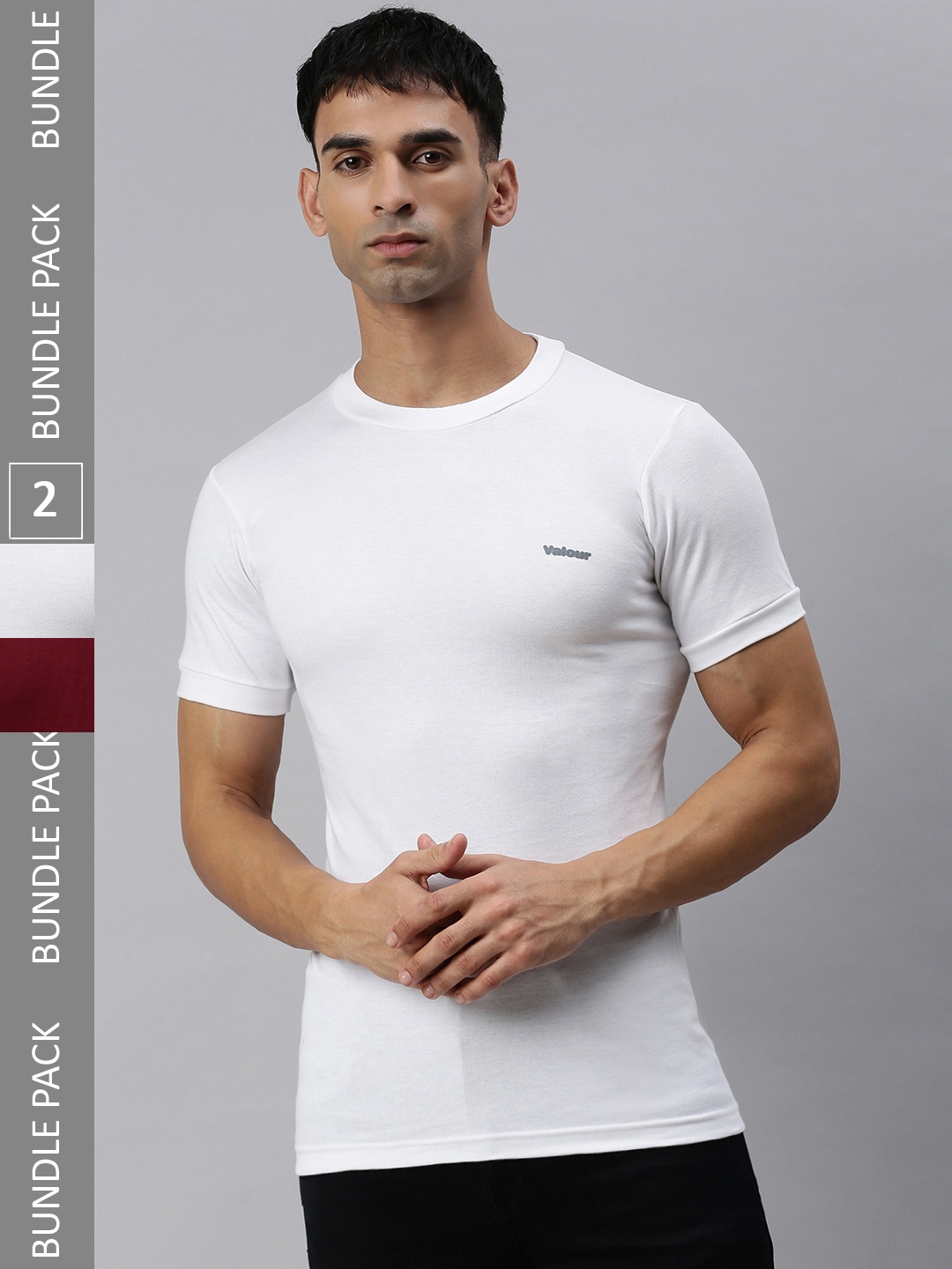 

Lux Cozi Pack Of 2 Slim Fit Cotton T-shirt, White