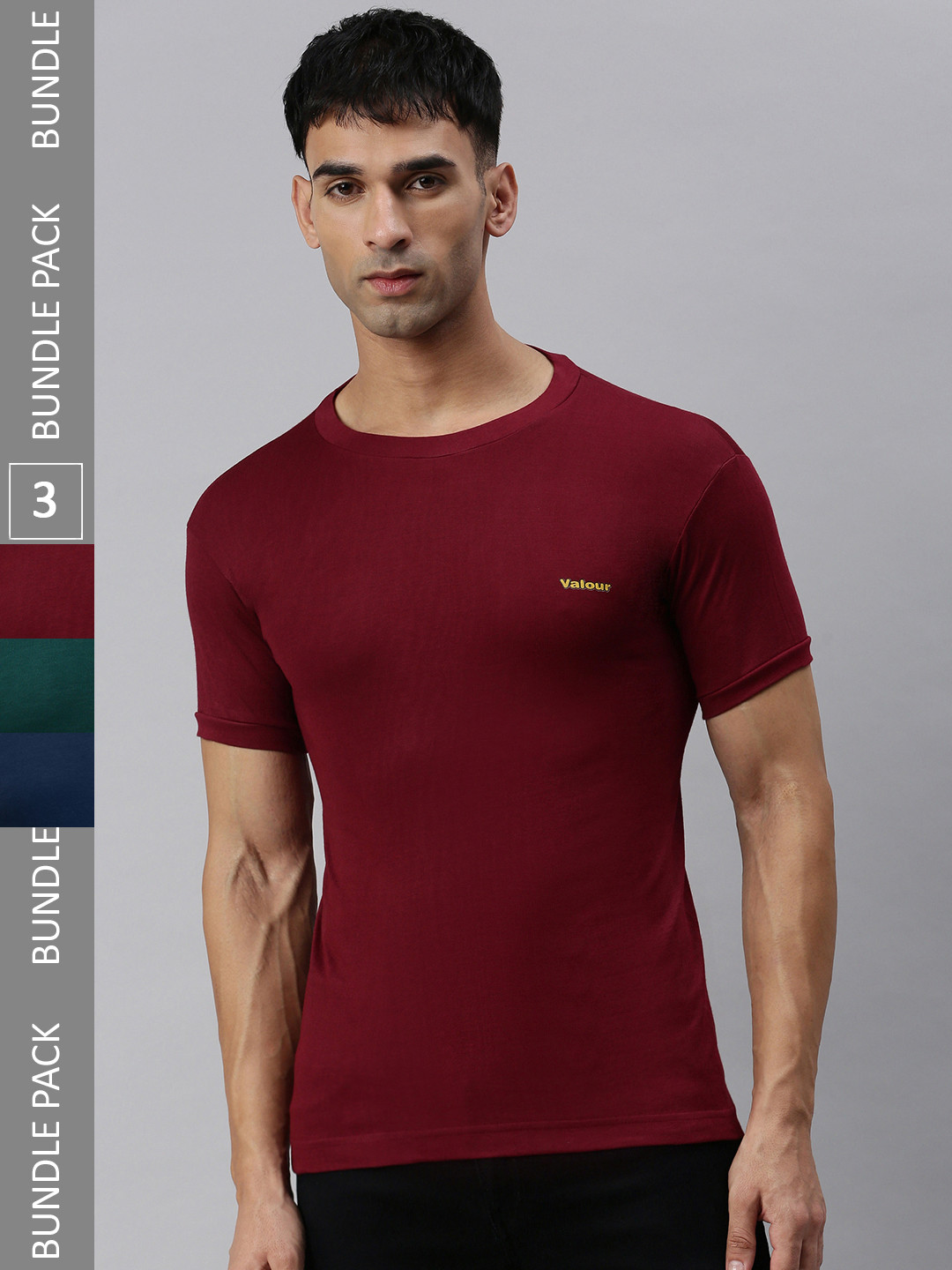 

Lux Cozi Pack Of 3 Slim Fit T-shirt, Green