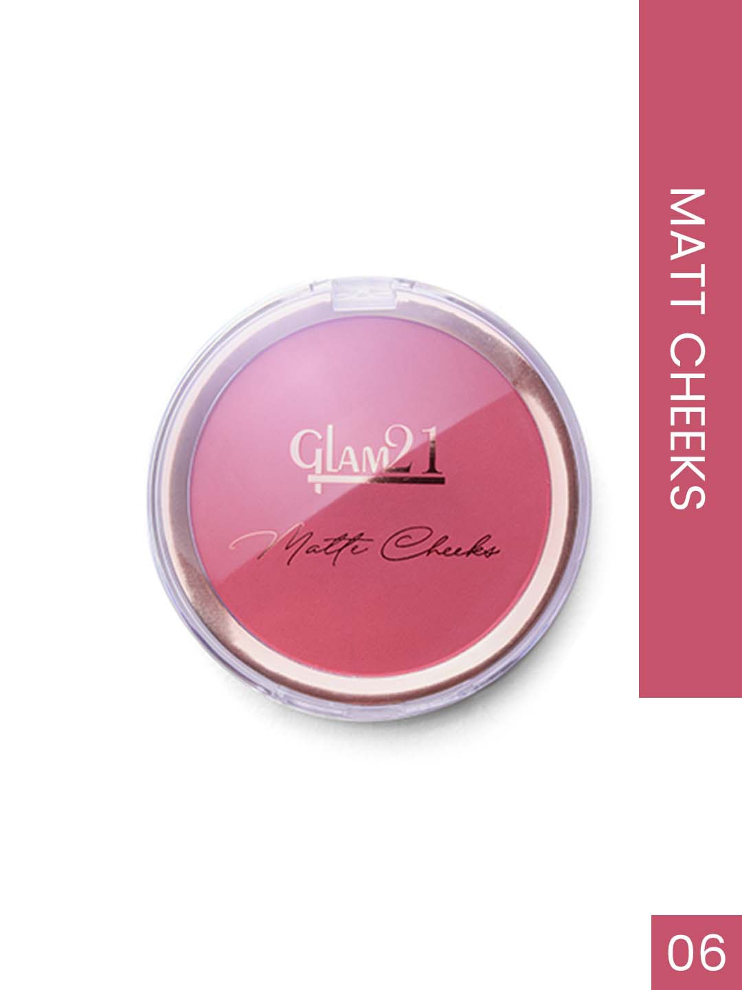 

GLAM21 Matte Cheek Perfect Pop of Color Blush 5 g - Shade 06, Pink