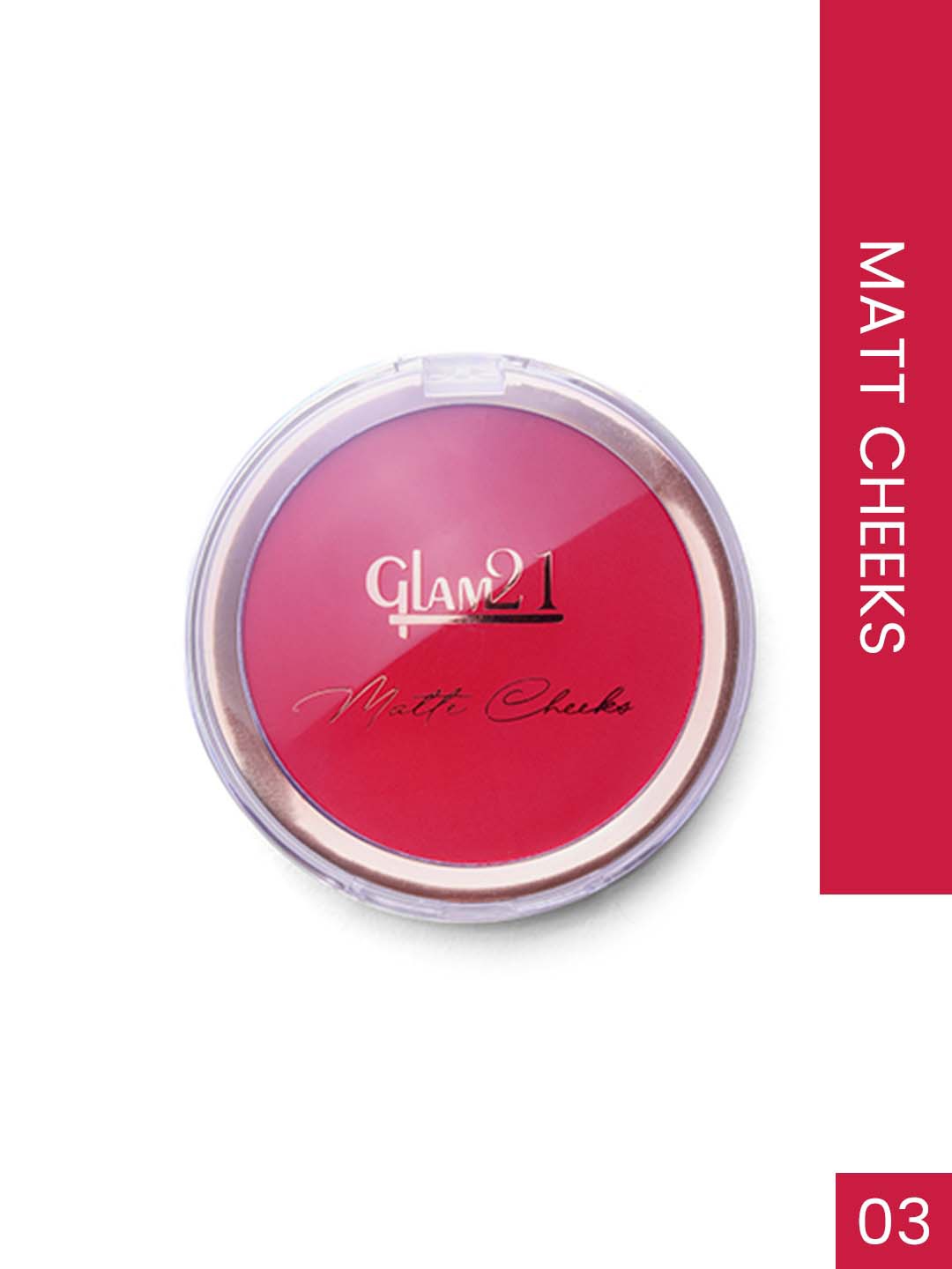

GLAM21 Matte Cheek Perfect Pop of Color Blush 5 g - Shade 03, Pink