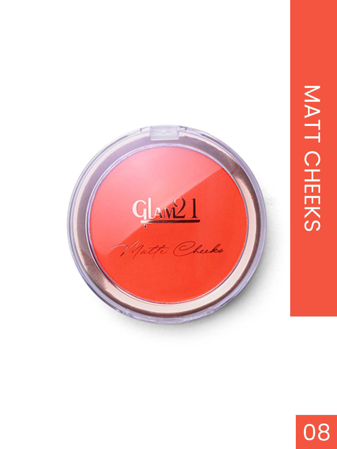 

GLAM21 Matte Cheek Perfect Pop of Color Blush 5 g - Shade 08, Coral