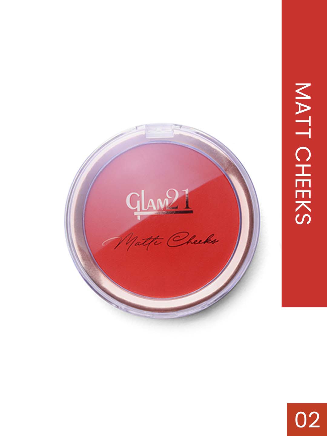 GLAM21 Matte Cheek Perfect Pop of Color Blush 5gm - Shade-02, Pink