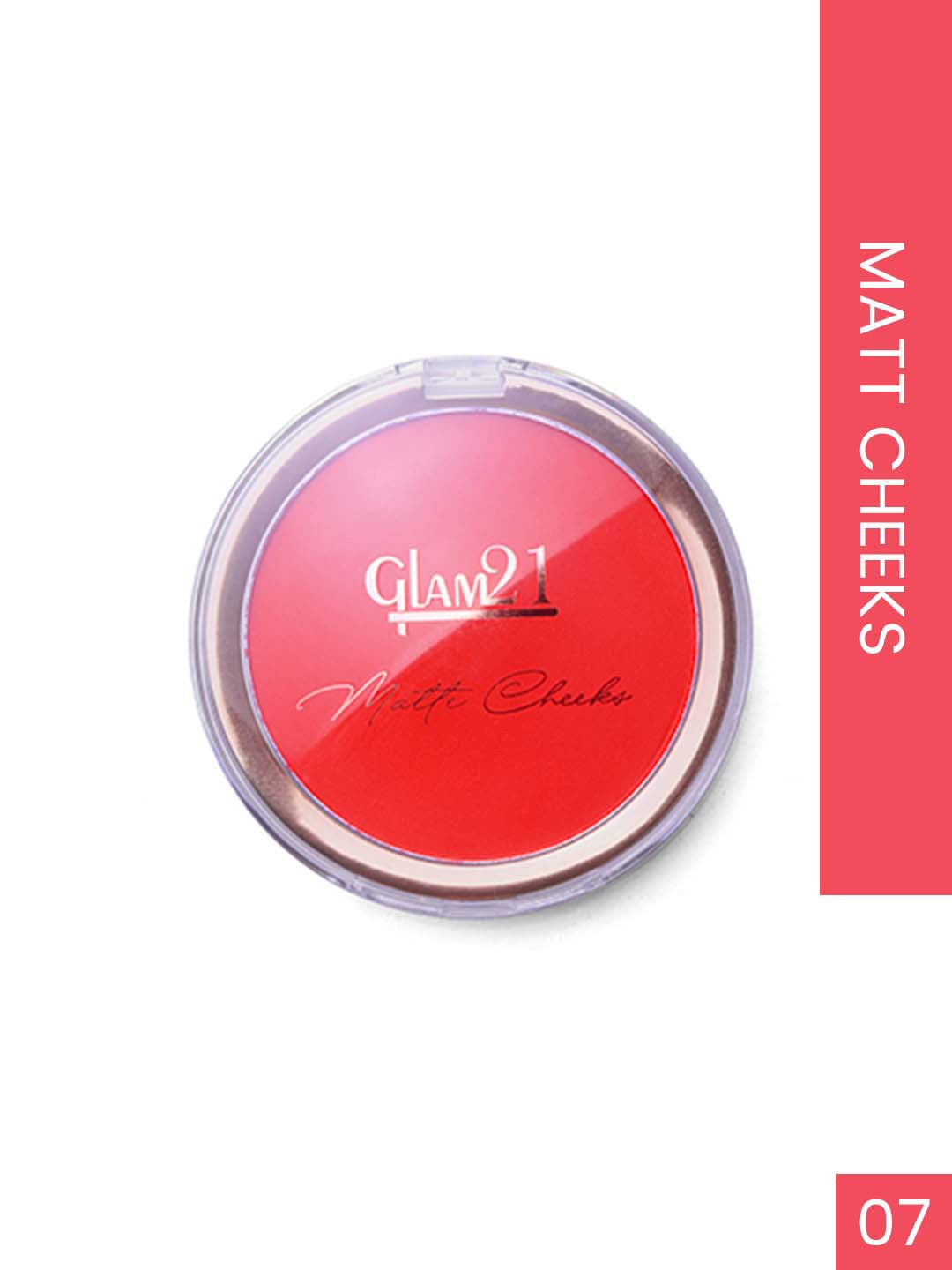 

GLAM21 Matte Cheeks Perfect Pop of Color Blush 5g - Shade 07, Red
