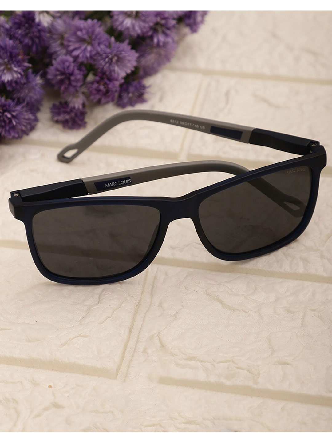 

MARC LOUIS Square Sunglasses With UV Protected Lens ML 6212 C4 SG, Grey