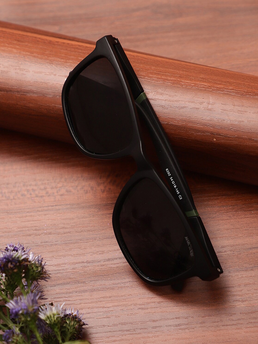 

MARC LOUIS Wayfarer Sunglasses with UV Protected Lens, Black