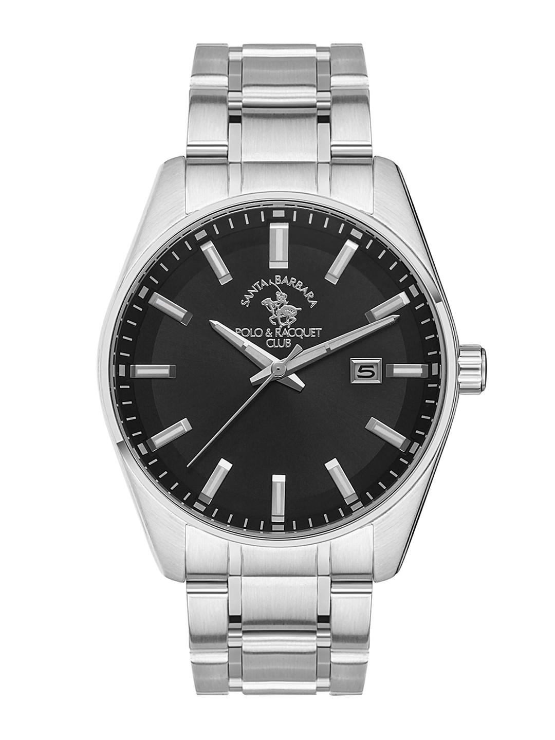 

SANTA BARBARA POLO & RACQUET CLUB Men Stainless Steel Bracelet Style Watch SB.1.10463-2, Black
