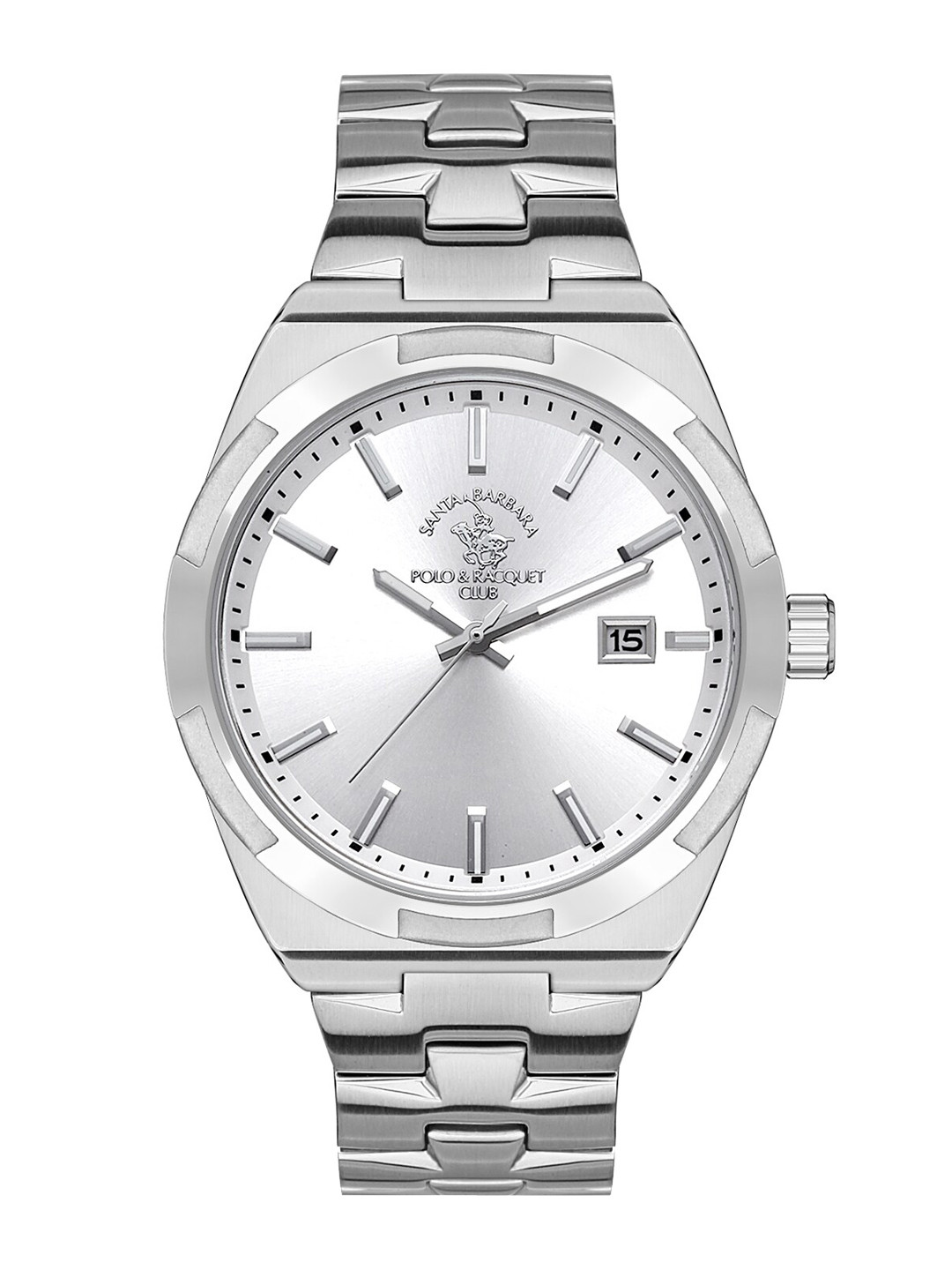 

SANTA BARBARA POLO & RACQUET CLUB Men Stainless Steel Straps Analogue Watch SB.1.10483-1, Silver