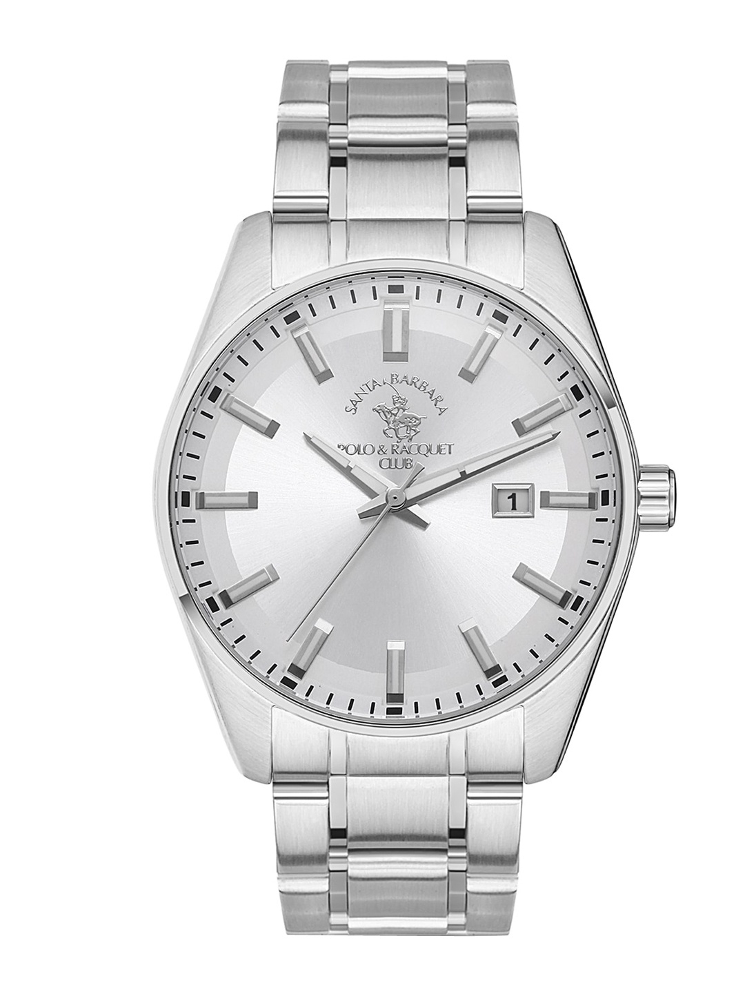 

SANTA BARBARA POLO & RACQUET CLUB Men Stainless Steel Bracelet Style Watch SB.1.10463-1, Silver