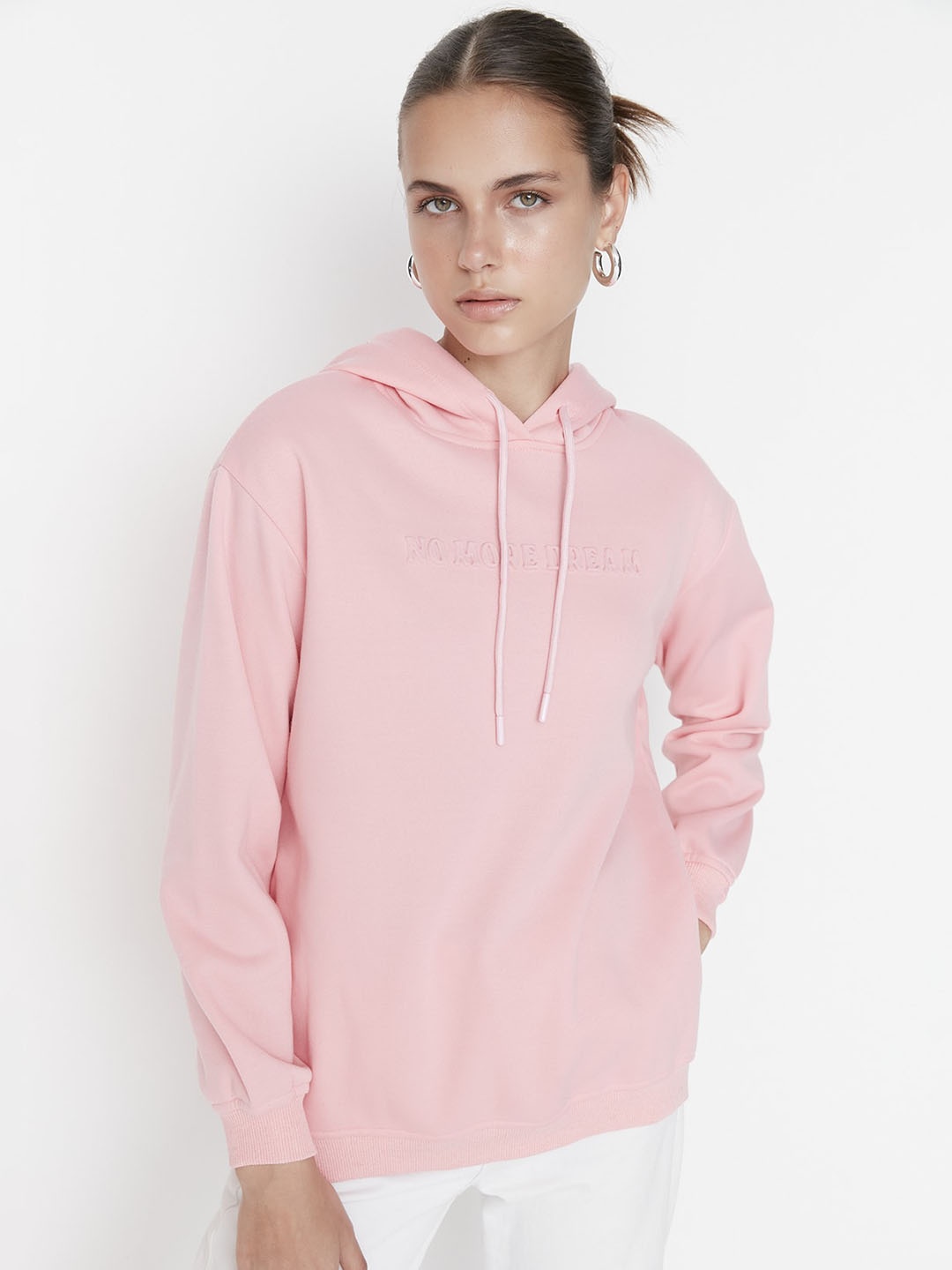 

Trendyol Hooded Pullover Swetshirt, Pink