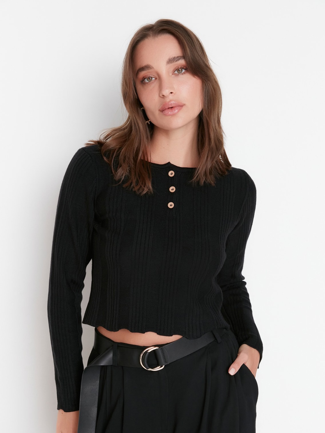 

Trendyol Acrylic Top, Black
