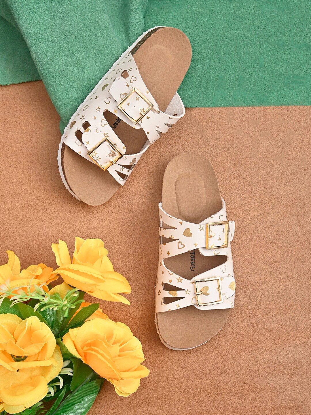 

BRISKERS Girls Comfort Sandals, White