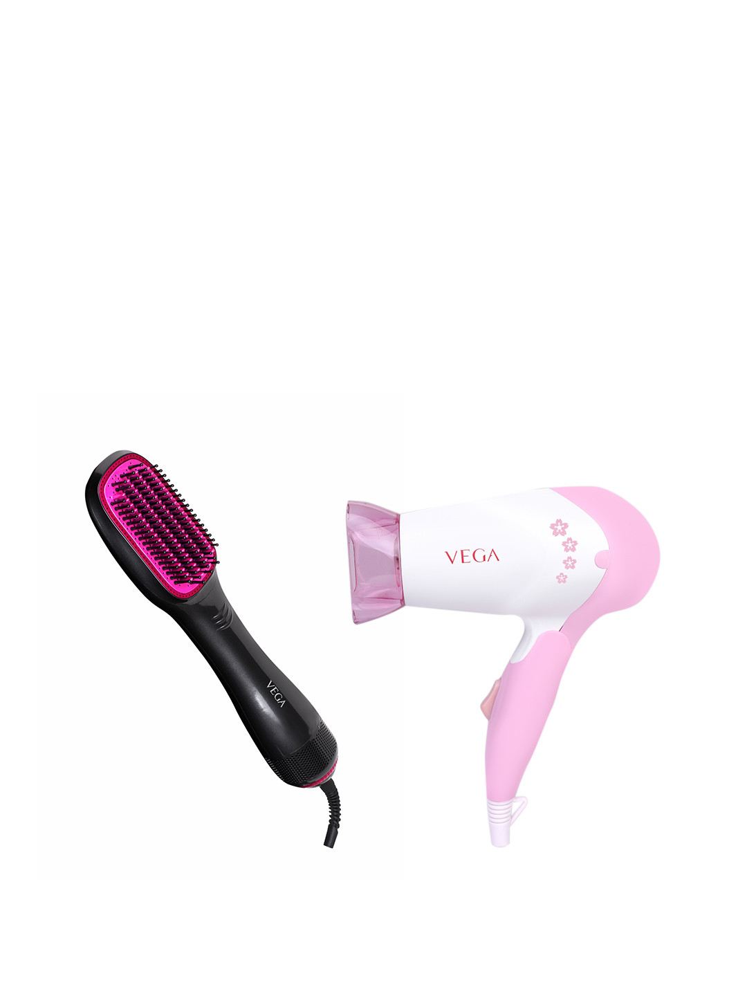 

VEGA Set of Insta Glam 1000 Hair Dryer & VHSD-01 Multi-Styler Brush & Dryer, Black