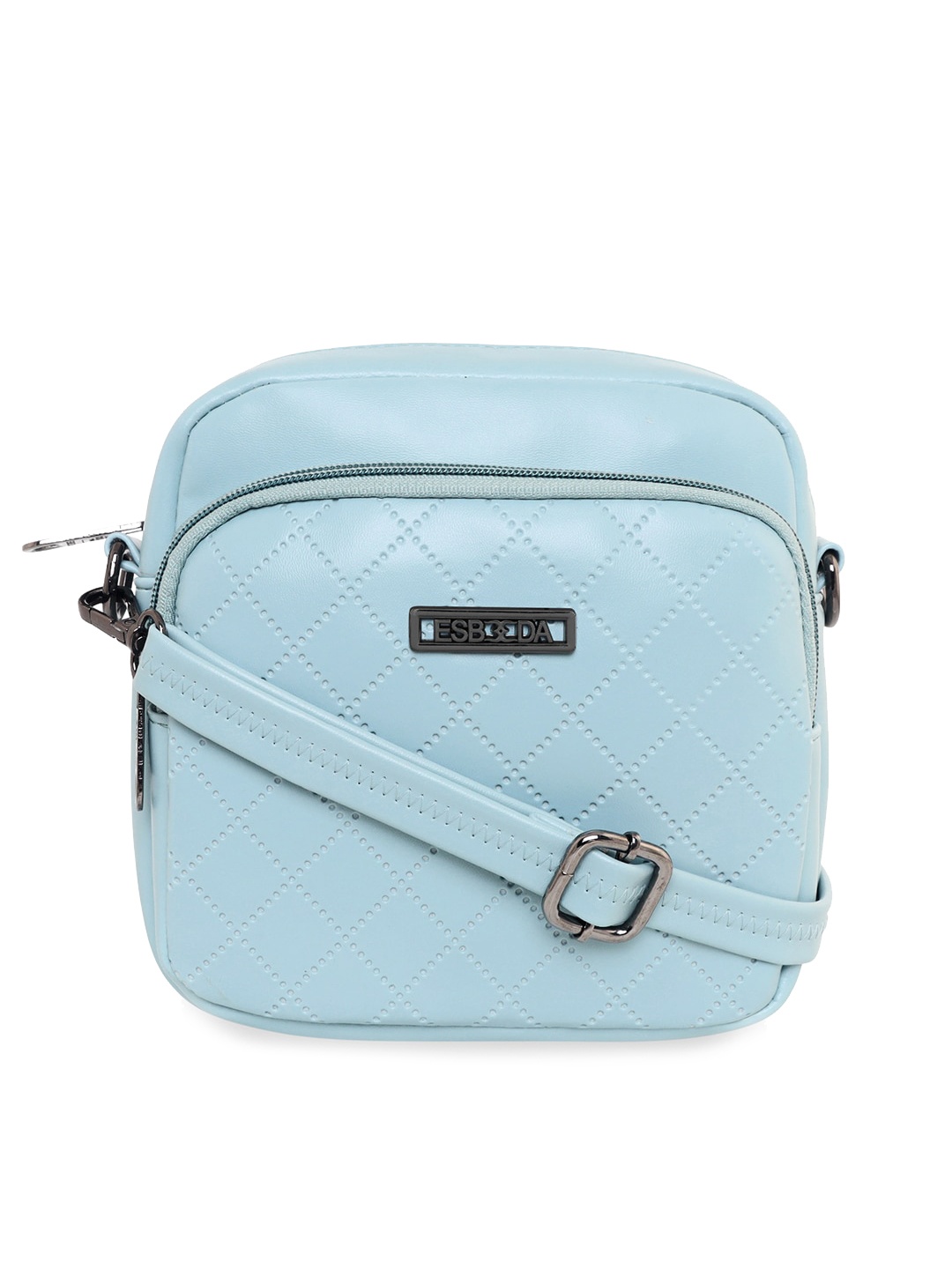 

ESBEDA Textured Structured Sling Bag With Quilted, Blue