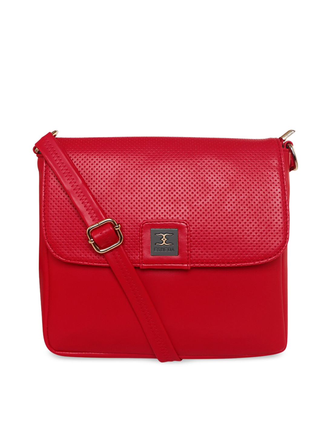 

ESBEDA Textured Structured Sling Bag, Red