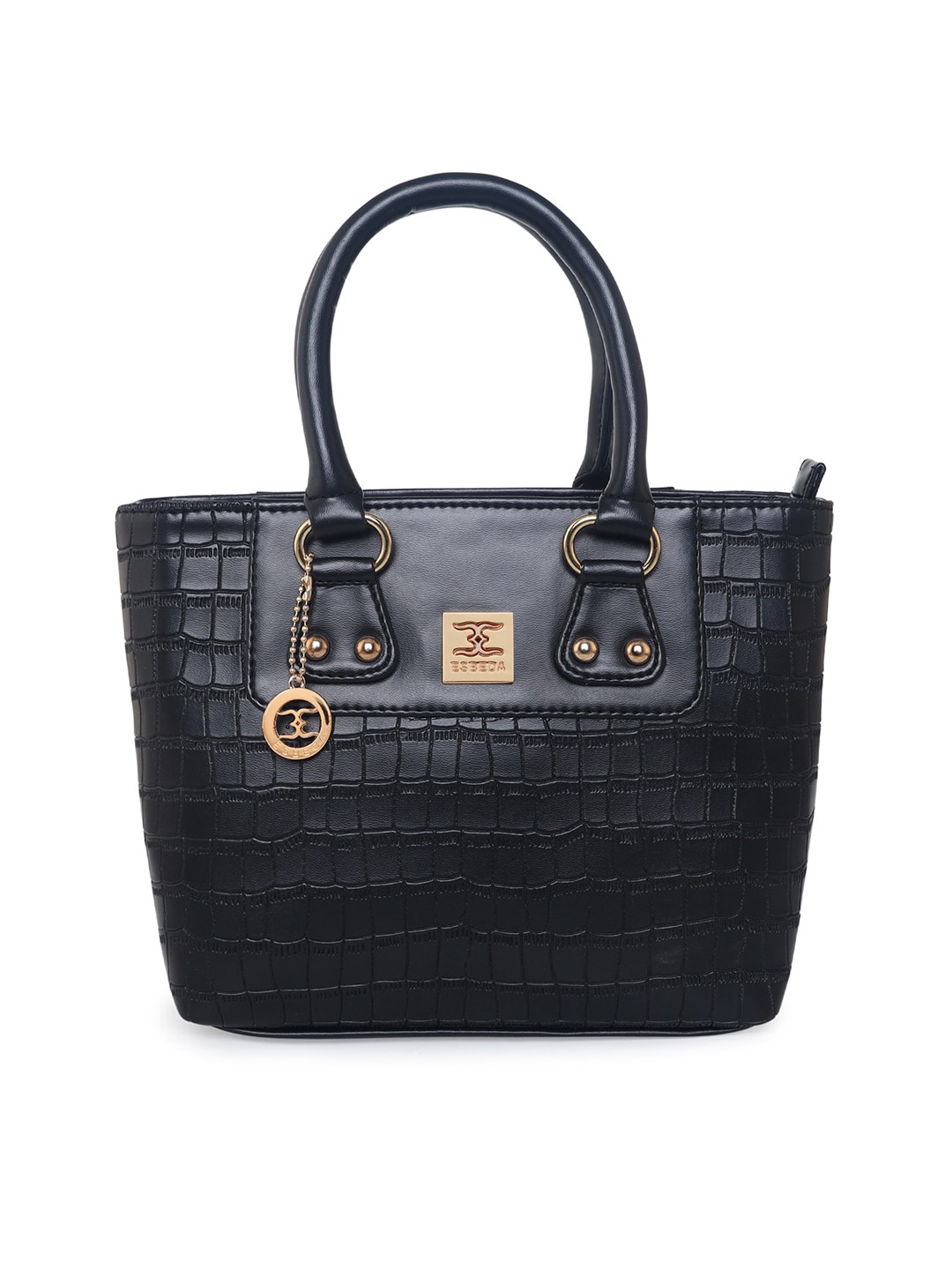

ESBEDA Small Textured Handbag, Black