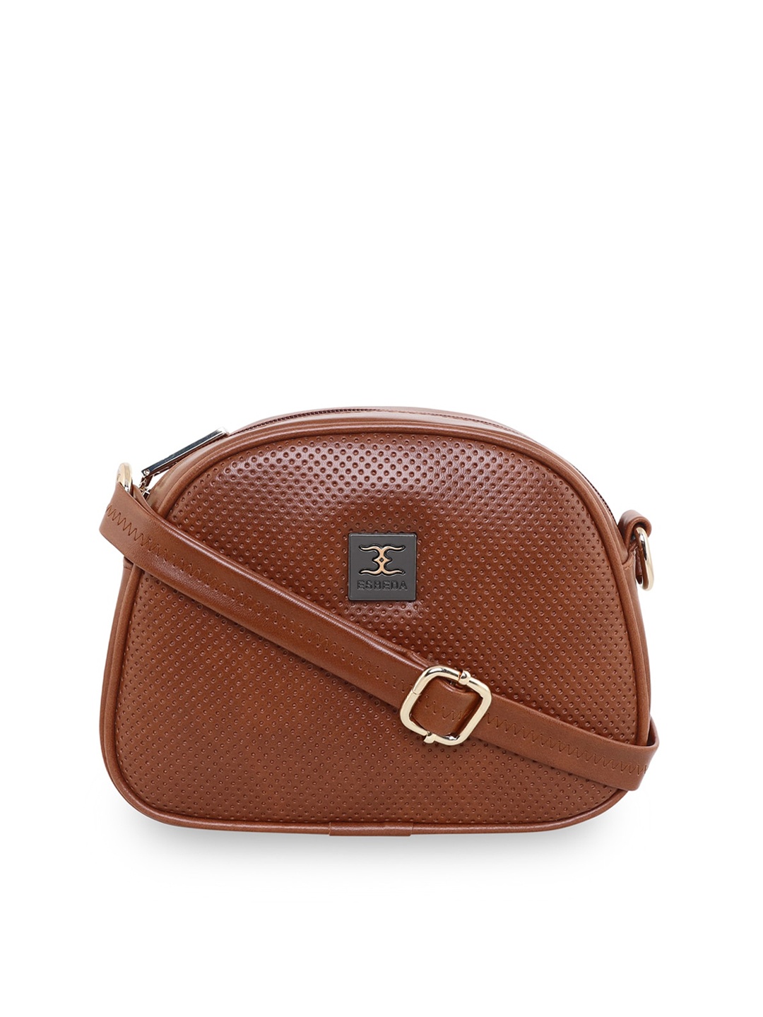 

ESBEDA Textured Structured Sling Bag, Tan