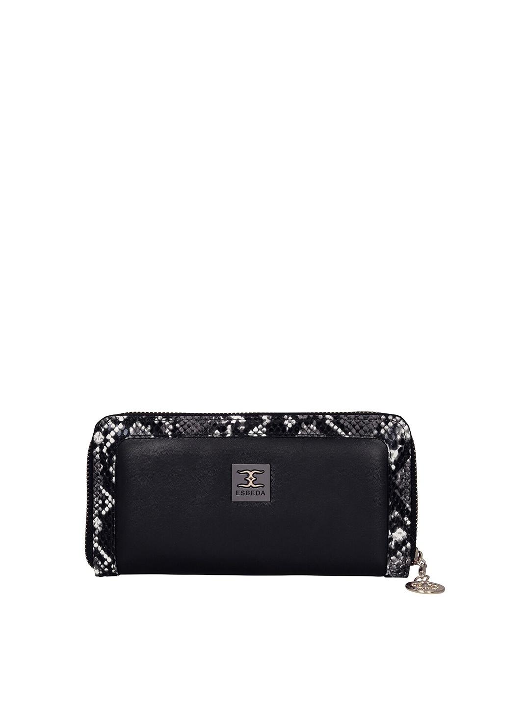 

ESBEDA Women Animal Printed Zip Around Wallet, Black