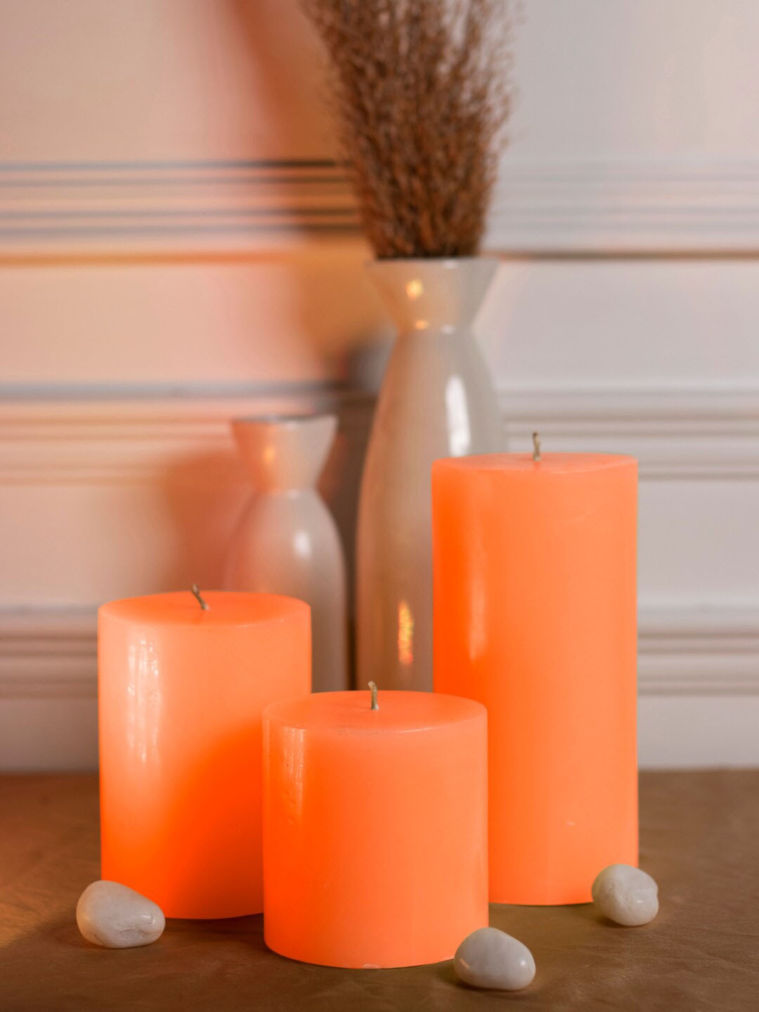 

Dhrohar Oriental Scented Elegance 3 Pieces Orange Blossom Pillar Candles