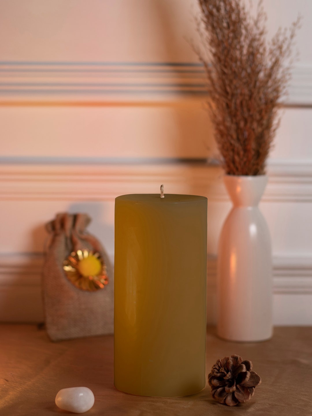 

Dhrohar Beige Arabian Mystique OUD Pillar Candle