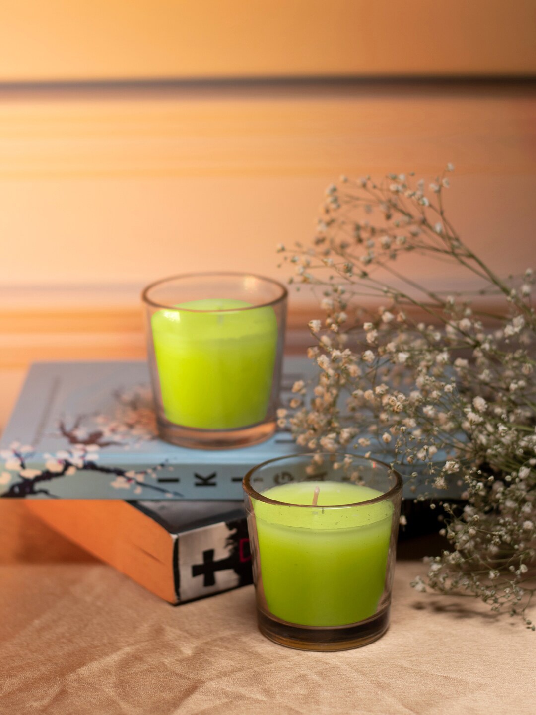 

Dhrohar Green 2 PC Tuberose Votive Candles