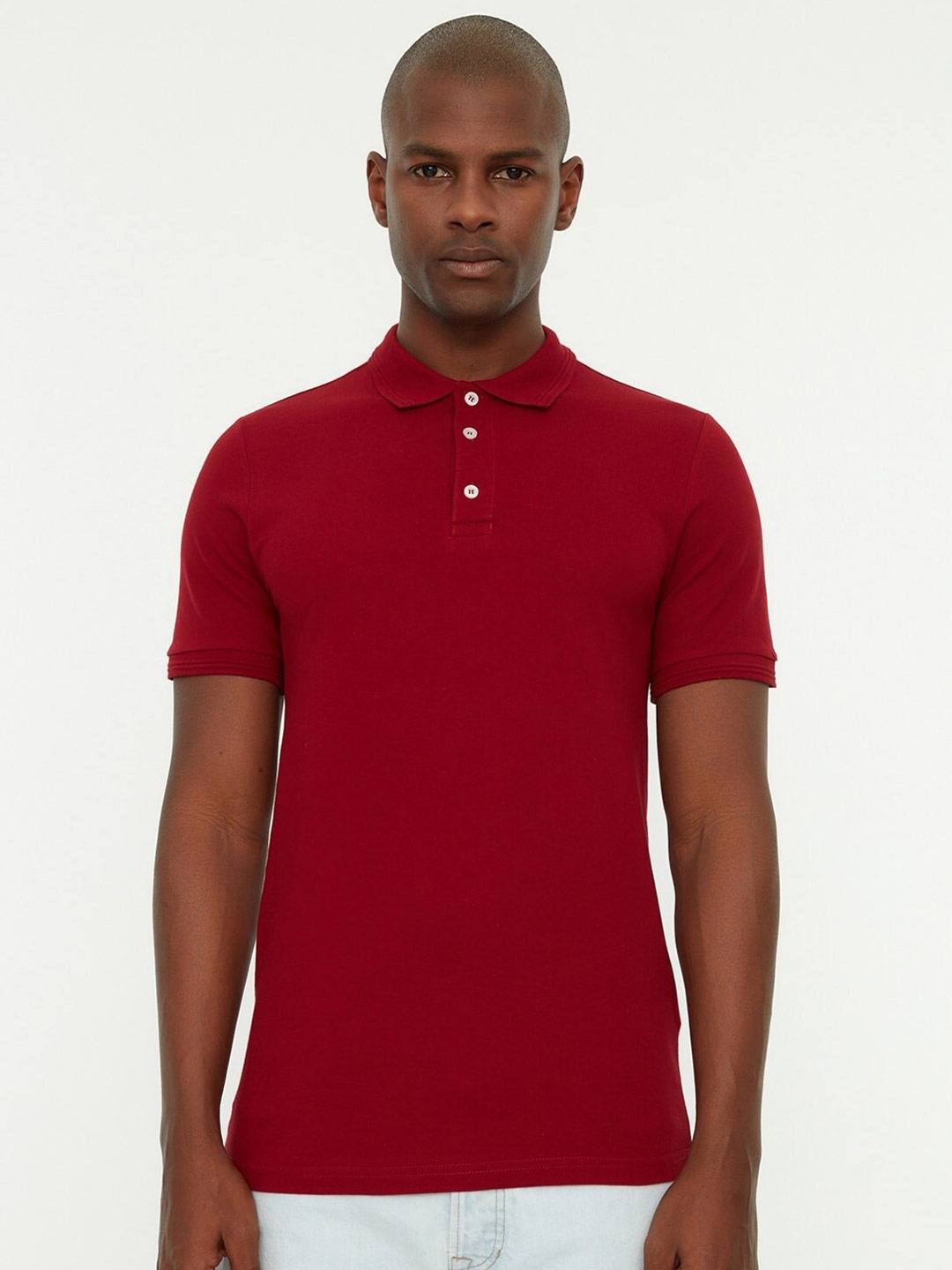 

Trendyol Polo Collar Pamuk T-shirt, Red