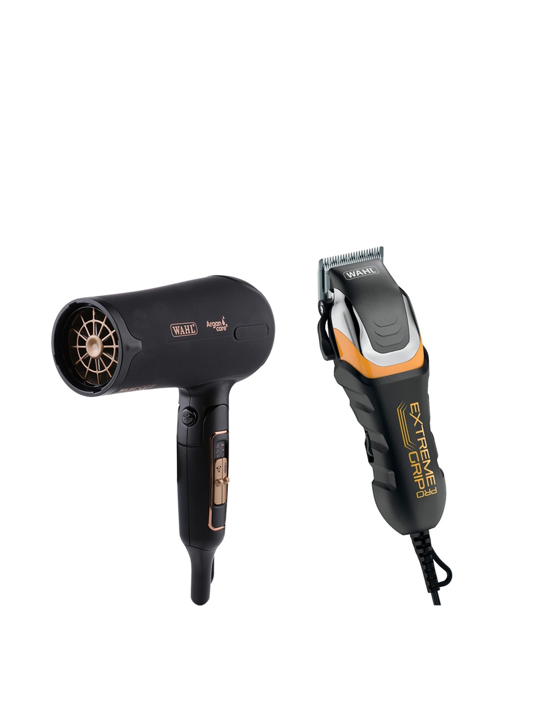 

WAHL Set of WCHD8-1324 Foldable Hair Dryer & 79465-224 Extreme Grip Trimmer, Black