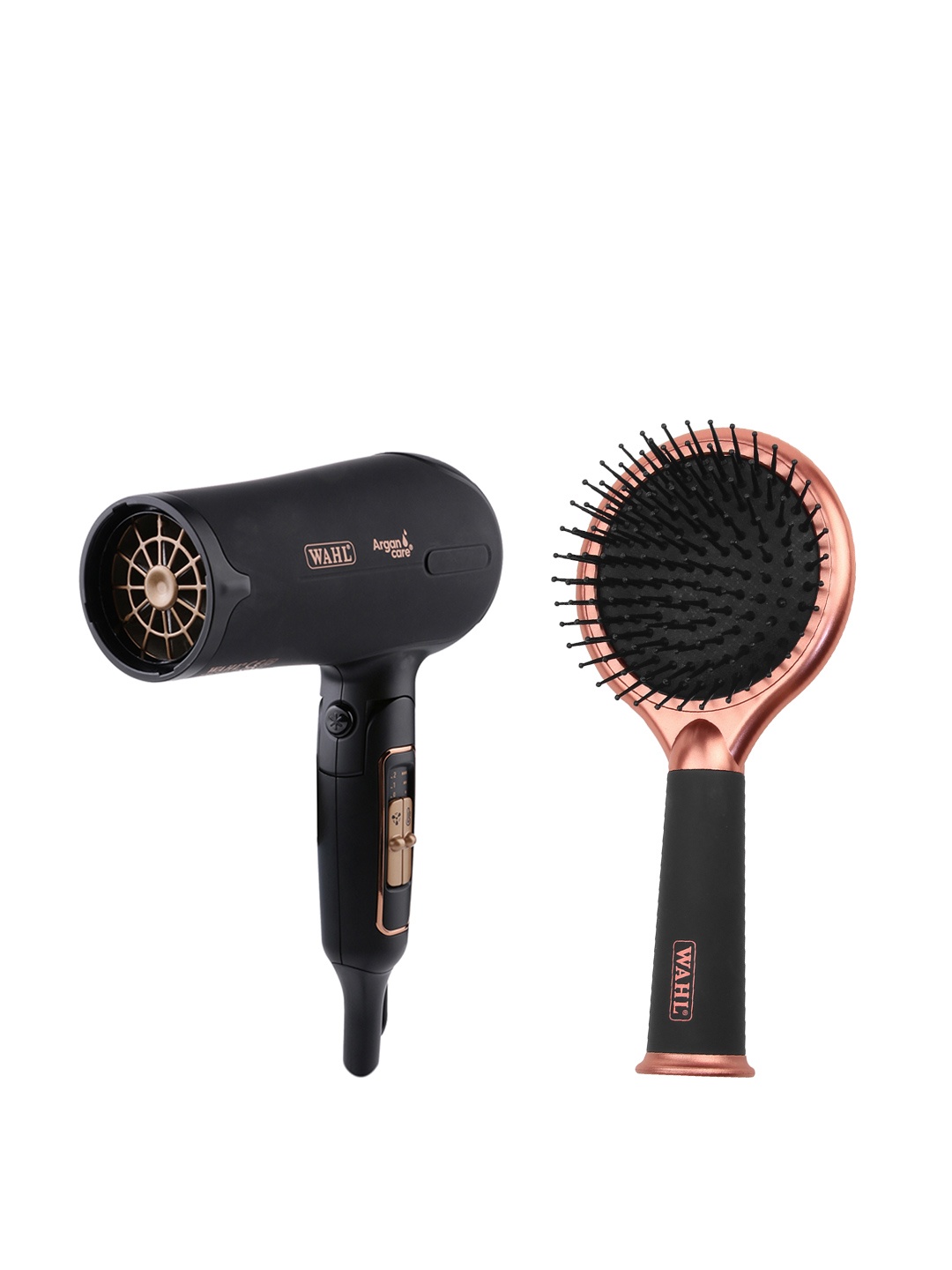 

WAHL Set of WCHD8-1324 Foldable Hair Dryer & 3-in-1 Hair Brush with Mirror, Black