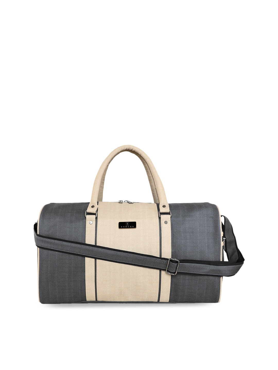 

ESBEDA Colorblocked Duffel Bag, Grey