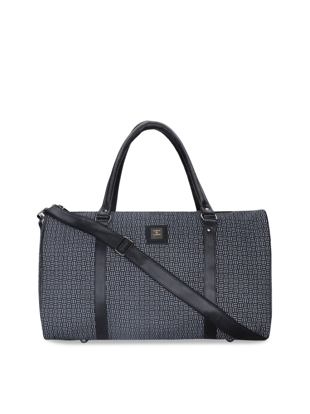 

ESBEDA Printed Canvas Duffel Bag, Black