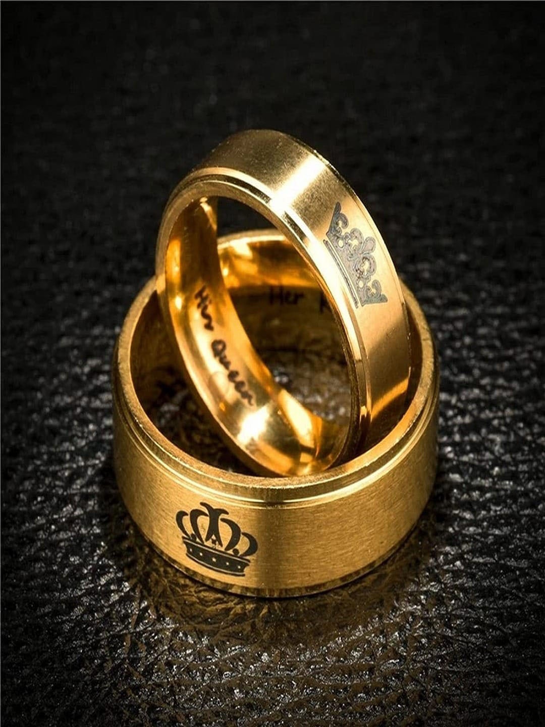 

UNIVERSITY TRENDZ 2Pcs Gold-Plated Finger Ring