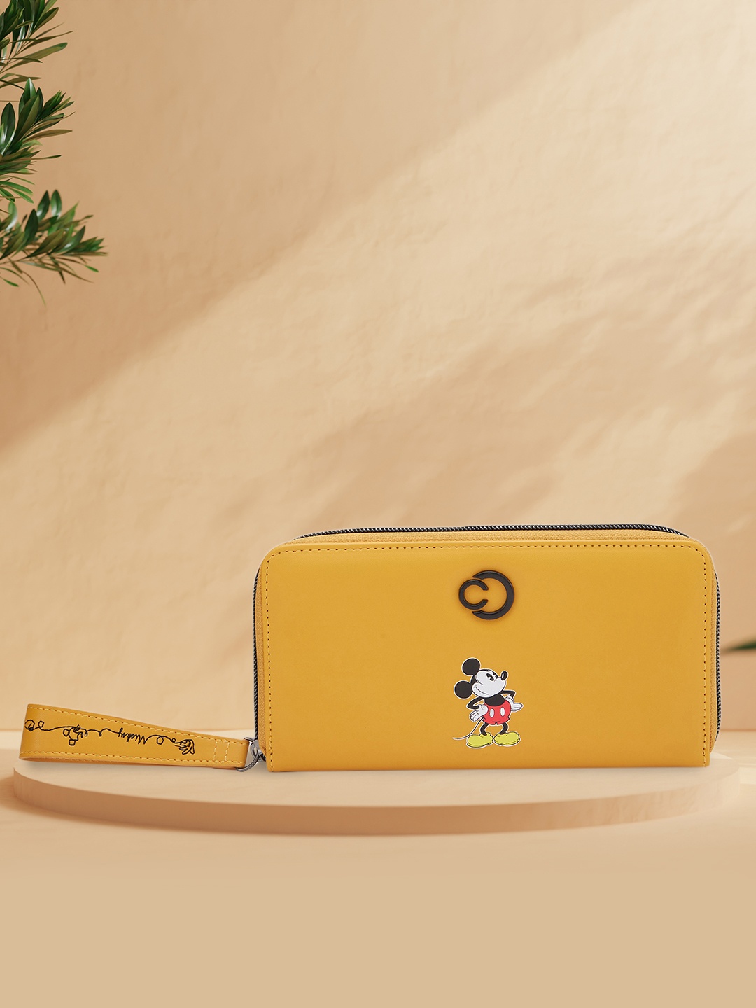 

Caprese Women Mickey Mouse Zip Around Wallet, Yellow