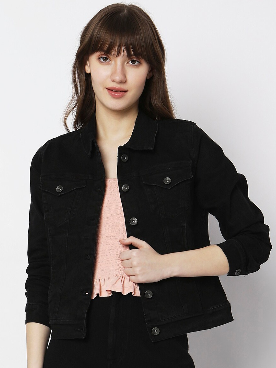 

Vero Moda Spread Collar Tailored Jacket, Black