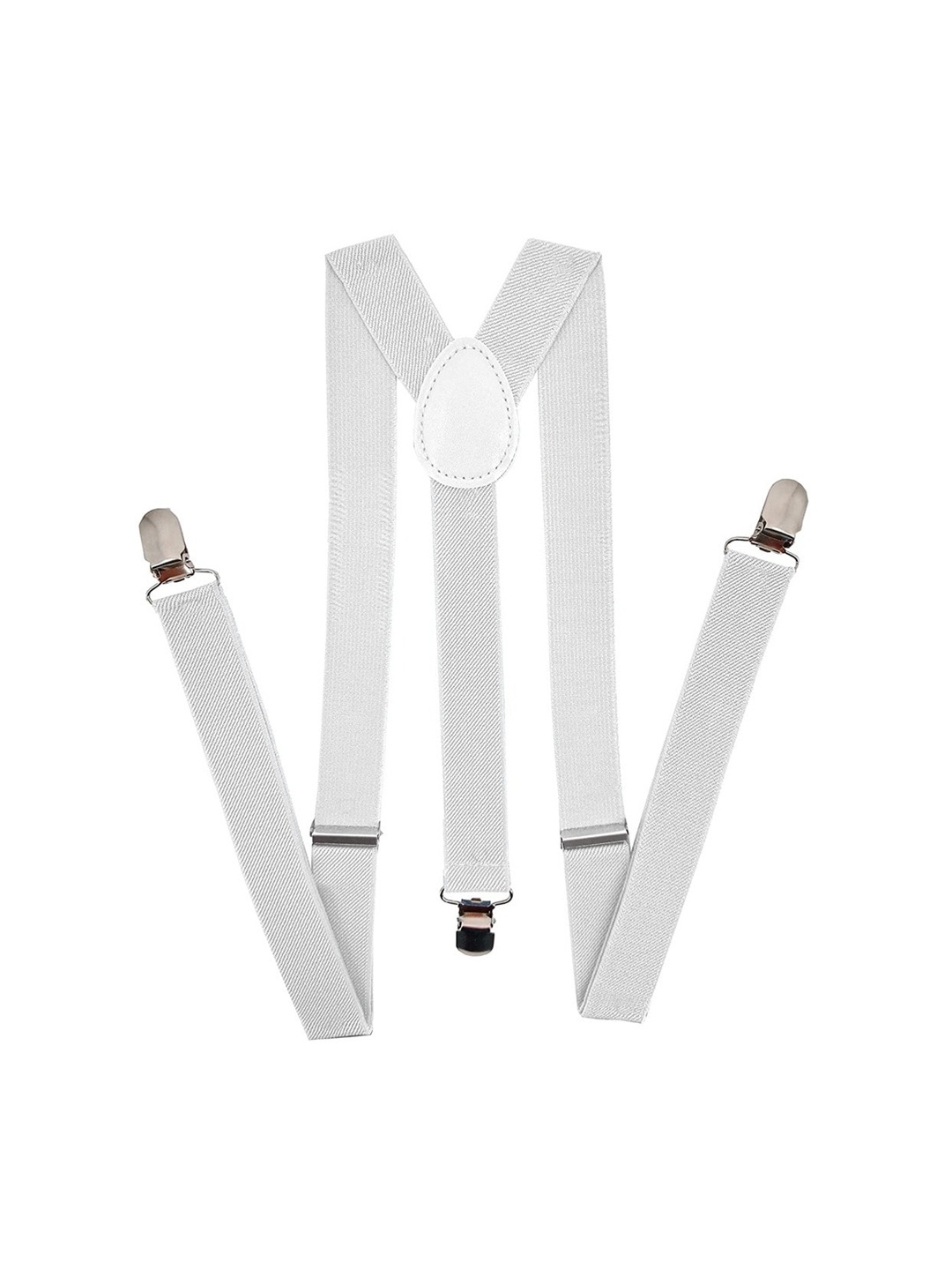 

Kastner Men Suspender Formal Belt, White