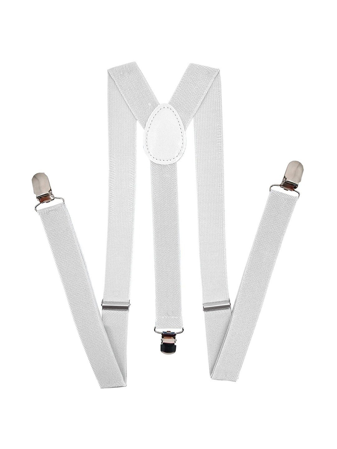 

Kastner Men Suspender Formal Belt, White