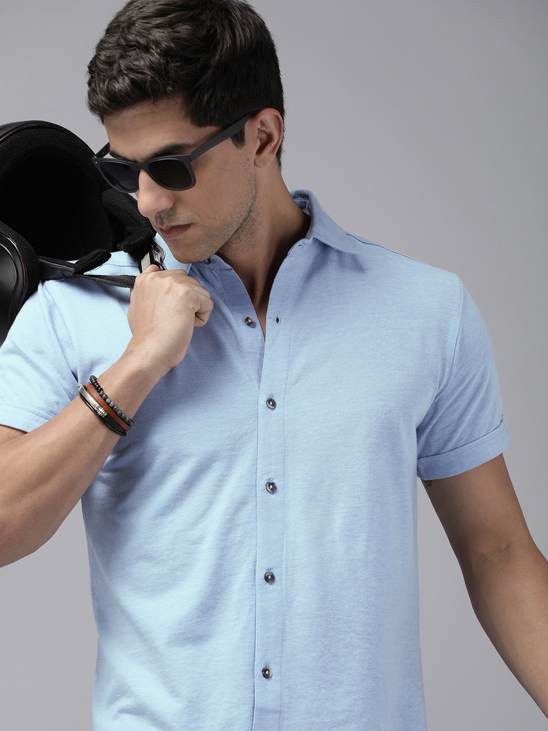 

Roadster Men Comfort Opaque Casual Shirt, Blue