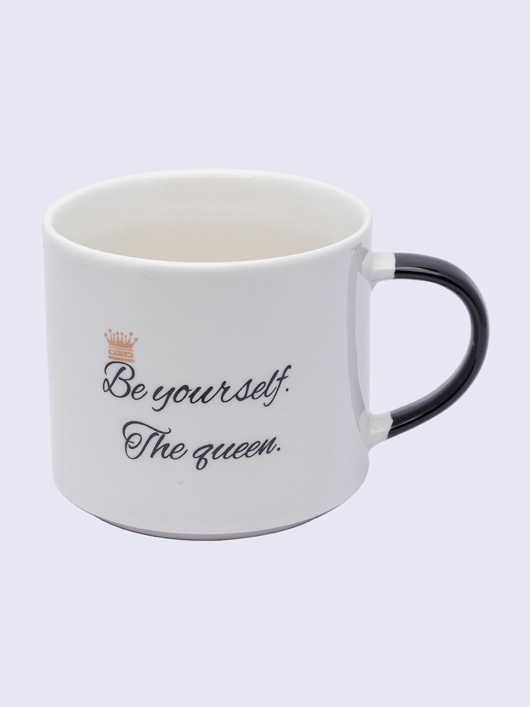 

MARKET99 White & Black Text or Slogans Printed Ceramic Glossy Mug - 420 ML