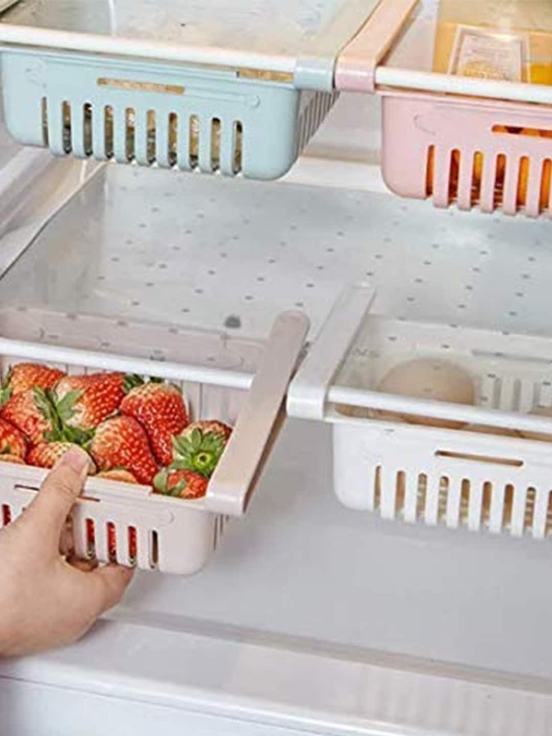 

MARKET99 Pink Pull Out Fridge Organizer