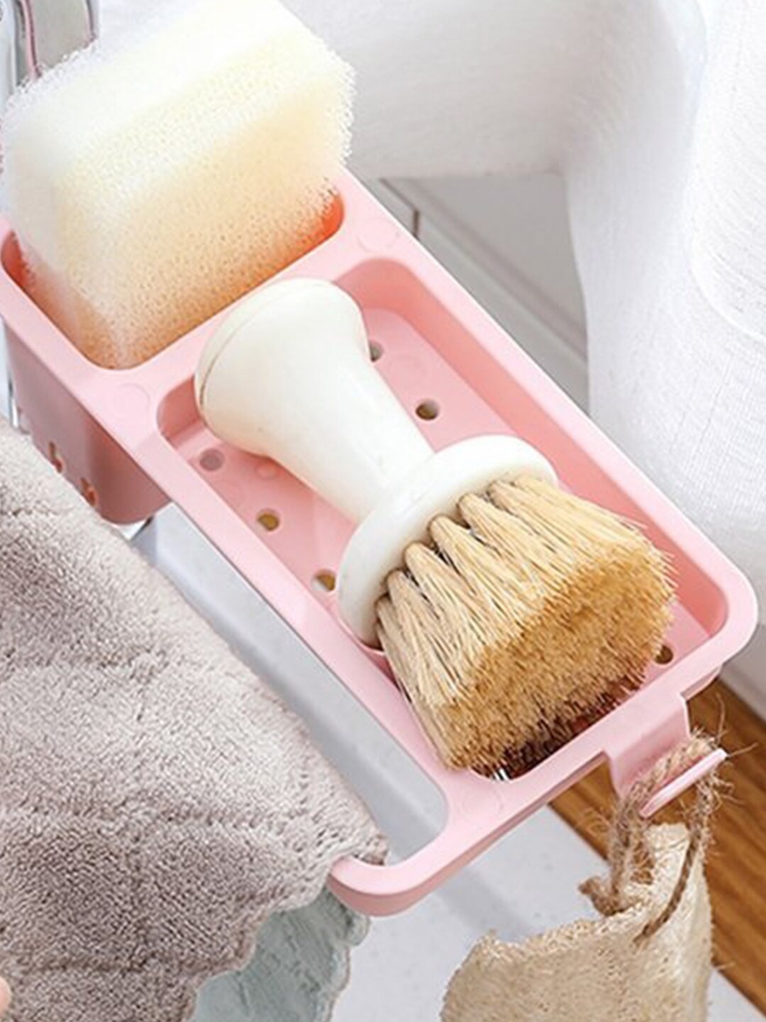 

MARKET99 Pink Multi-Utility Sink Caddy