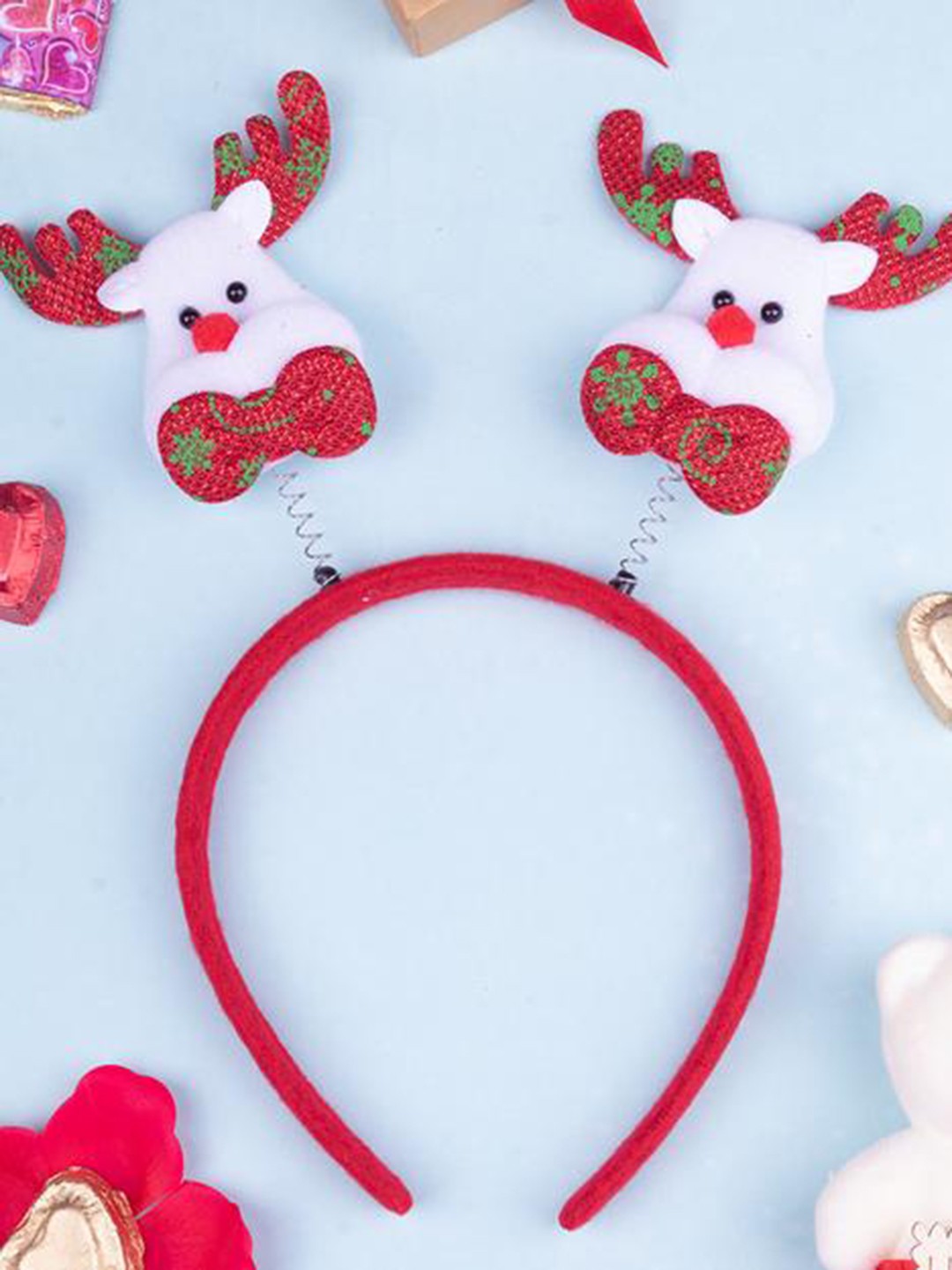 

MARKET99 Red 3 Pieces Festive Decor Head Band